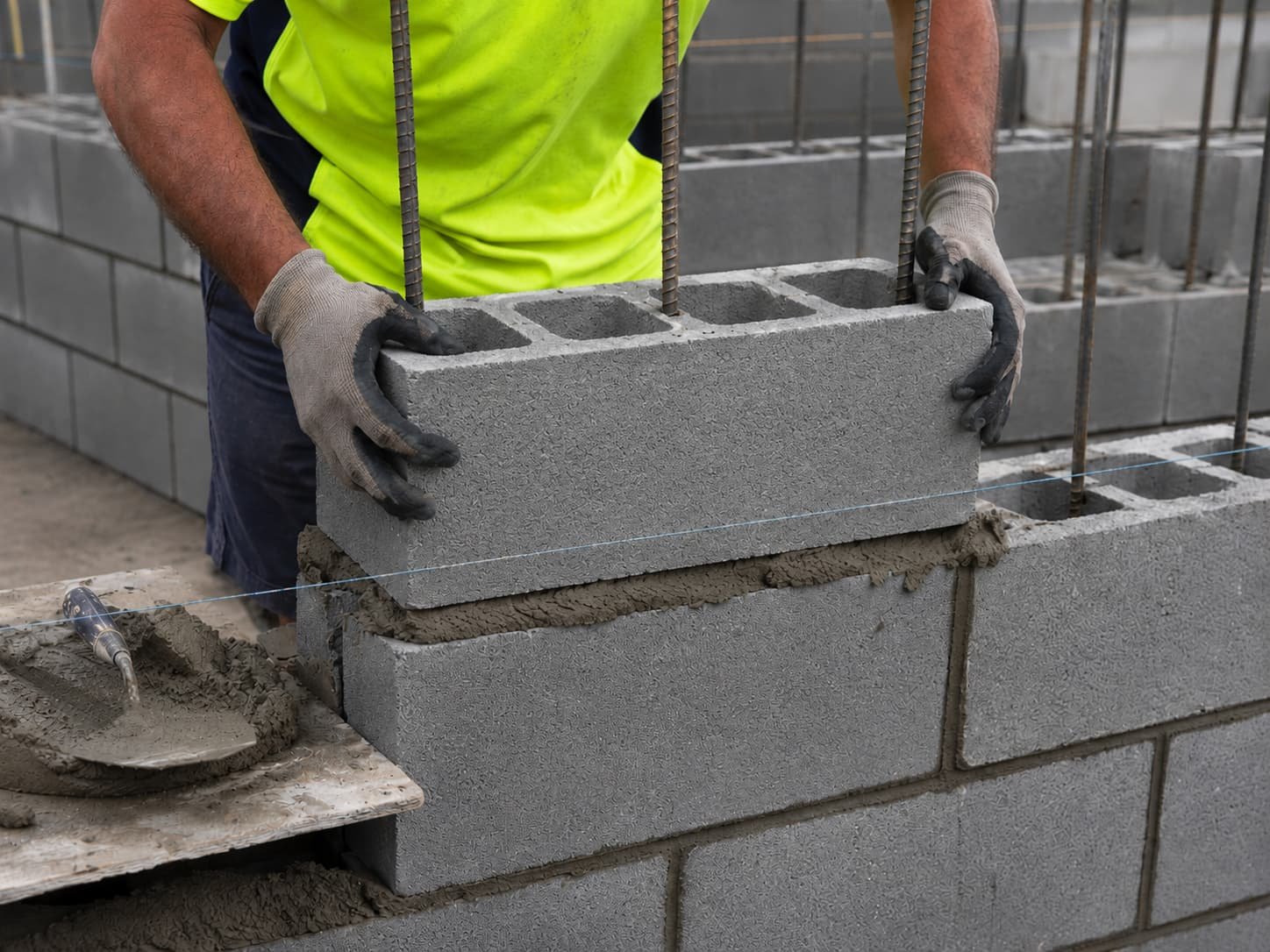 core-filled Besser block retaining walls Gold Coast