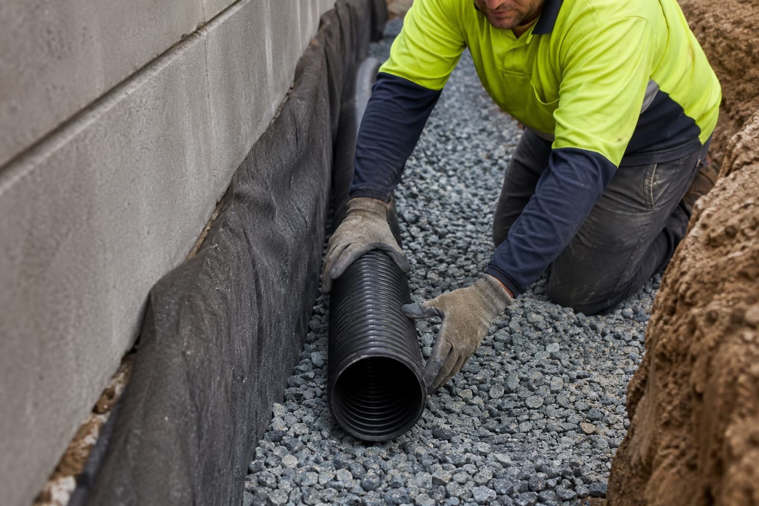 retaining wall drainage and repairs Gold Coast