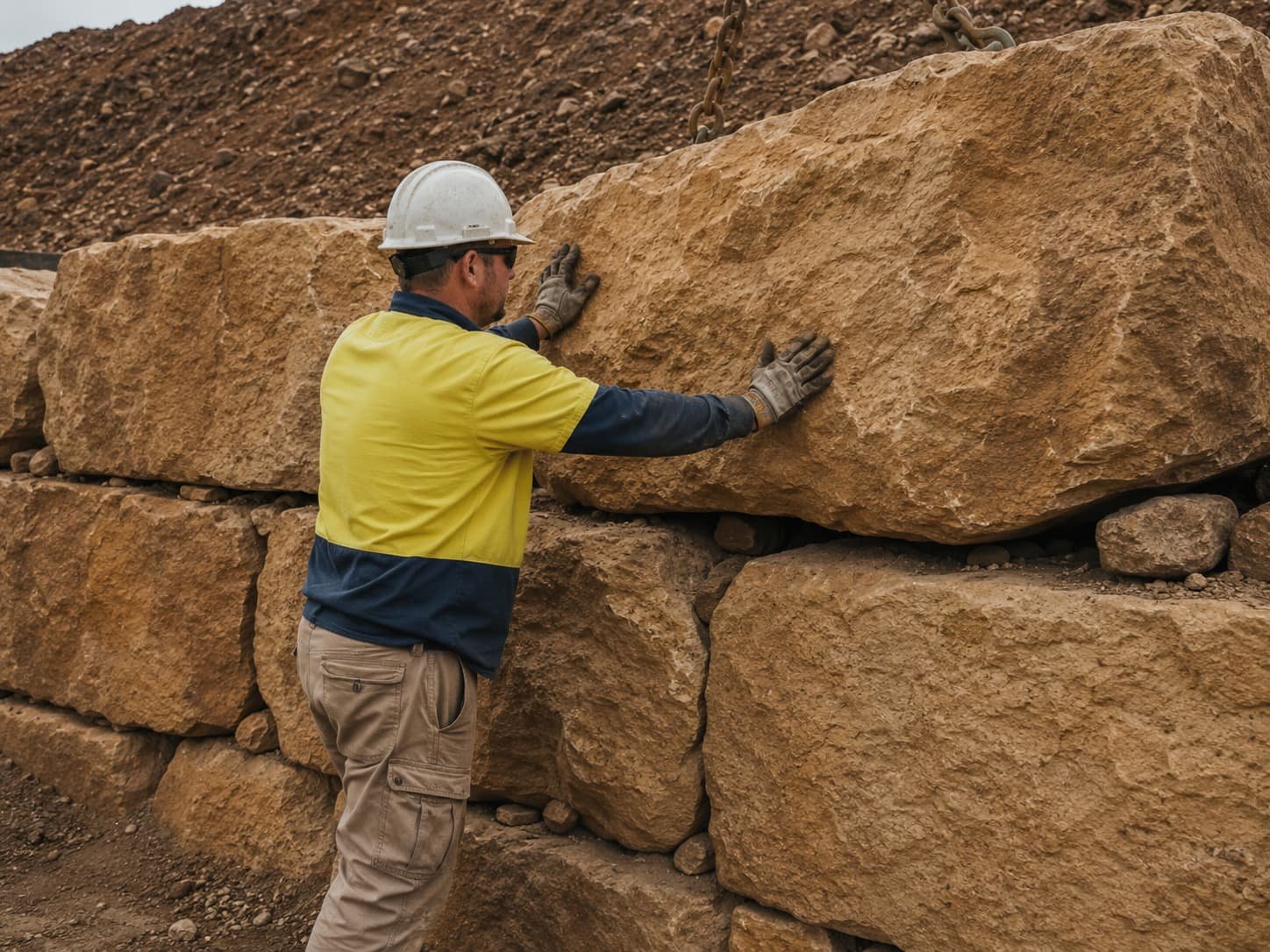 rock and boulder retaining walls Gold Coast